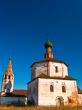 Russian orthodox church on spring