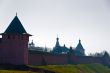 Morning fog in russian ancient Kremlin