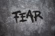 fear on grunge background