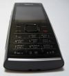 Black mobile phone isolated