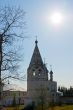 Ancient belltower in russian historical town