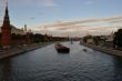 The moscow river in the evening