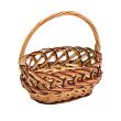 wickerwork basket with handle