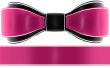 magenta bow