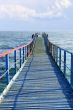 Old wooden sea pier