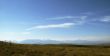 Caucasus landscape and autumn nature in daylight