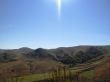 Caucasus landscape and autumn nature in daylight