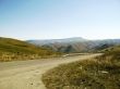 Caucasus landscape and autumn nature in daylight