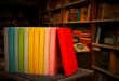 Row of colorful books