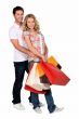 couple with bags