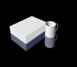 blank box and mug
