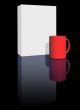 blank box and mug