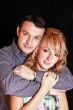 Couple in love smiling