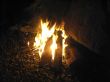 Bonfire and burning fire in the night