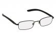 Glasses in black rim.