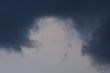 Background of sky with thunderclouds.