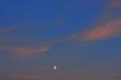 Background of colourful sky with moon.