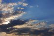 Background of sky with thunderclouds.