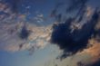 Background of sky with thunderclouds.