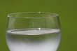 Glass with drink.