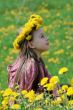 Young girl in summer day.