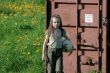 Young girl in summer day.