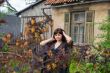Beauty girl in garden.