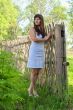 Rural scene with beauty girl.