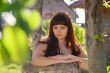 Portrait of beauty girl in nature.