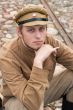 Retro style picture with resting soldier.