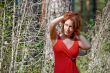 Portrait of woman in nature