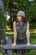 Woman with cap in nature