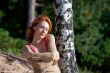 Woman at the birch