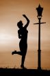 Dance at sunset