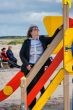 Woman relaxing in dune