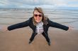 Adult woman at the sea