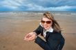 Adult woman at the sea