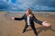 Adult woman at the sea