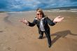Adult woman at the sea