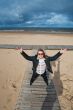 Adult woman at the sea