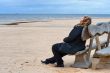 Adult woman at the sea