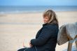 Adult woman at the sea