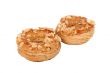 Paris Brest desserts isolated on white background