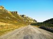 Road between the mountains