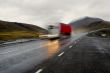 Moving red truck 