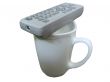 Remote control and white tea cap with painting