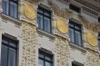 gold ornaments on old house