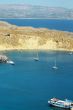 Scenic view of Lindos bay 