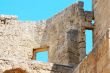 Walls of ancient acropolis at Lindos