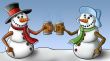 two snowmen